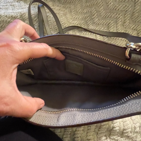 Coach Gray Crossbody Bag with Pebbled Leather - Picture 4 of 13